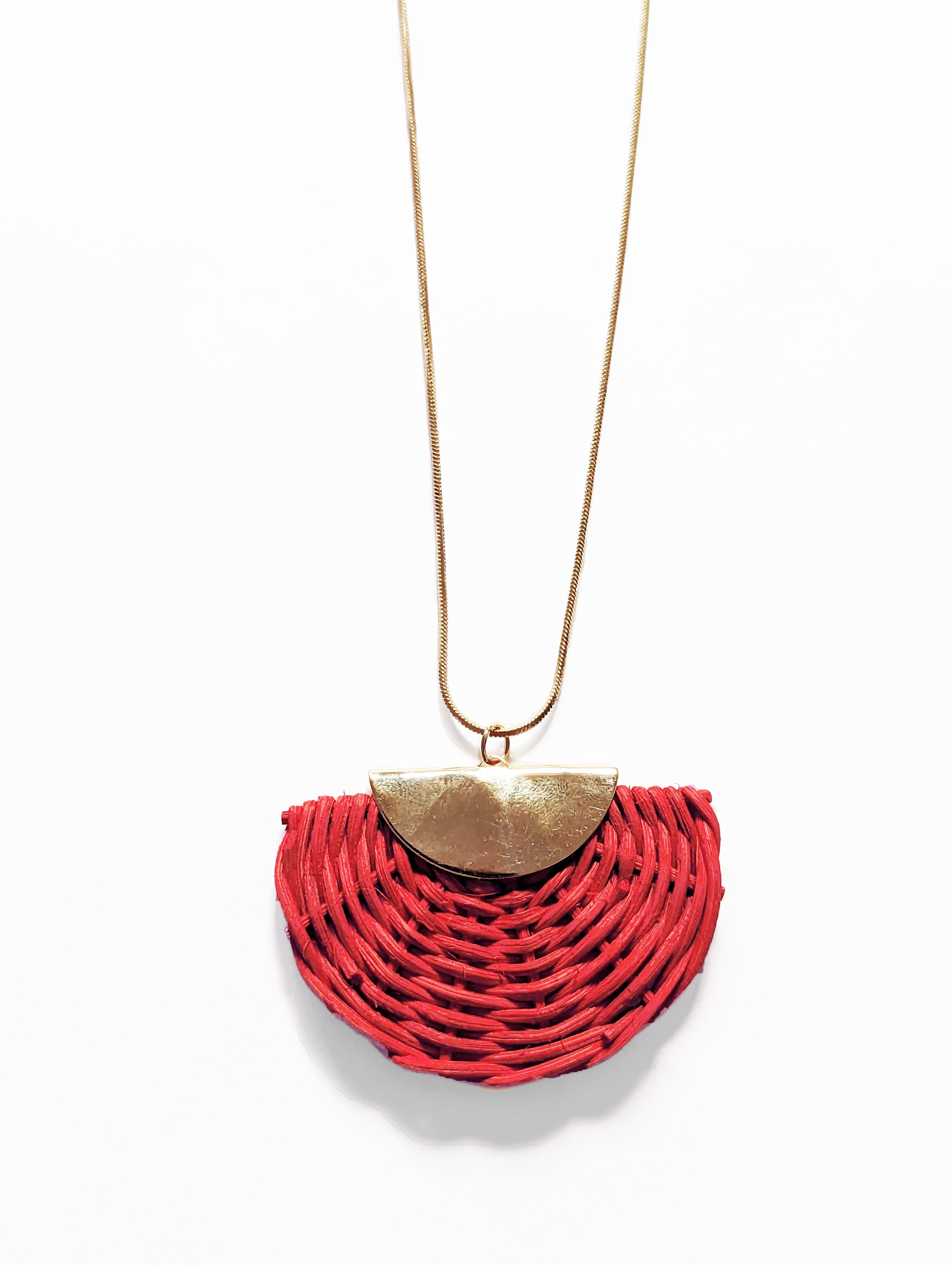 Collar Daniela de mimbre grande