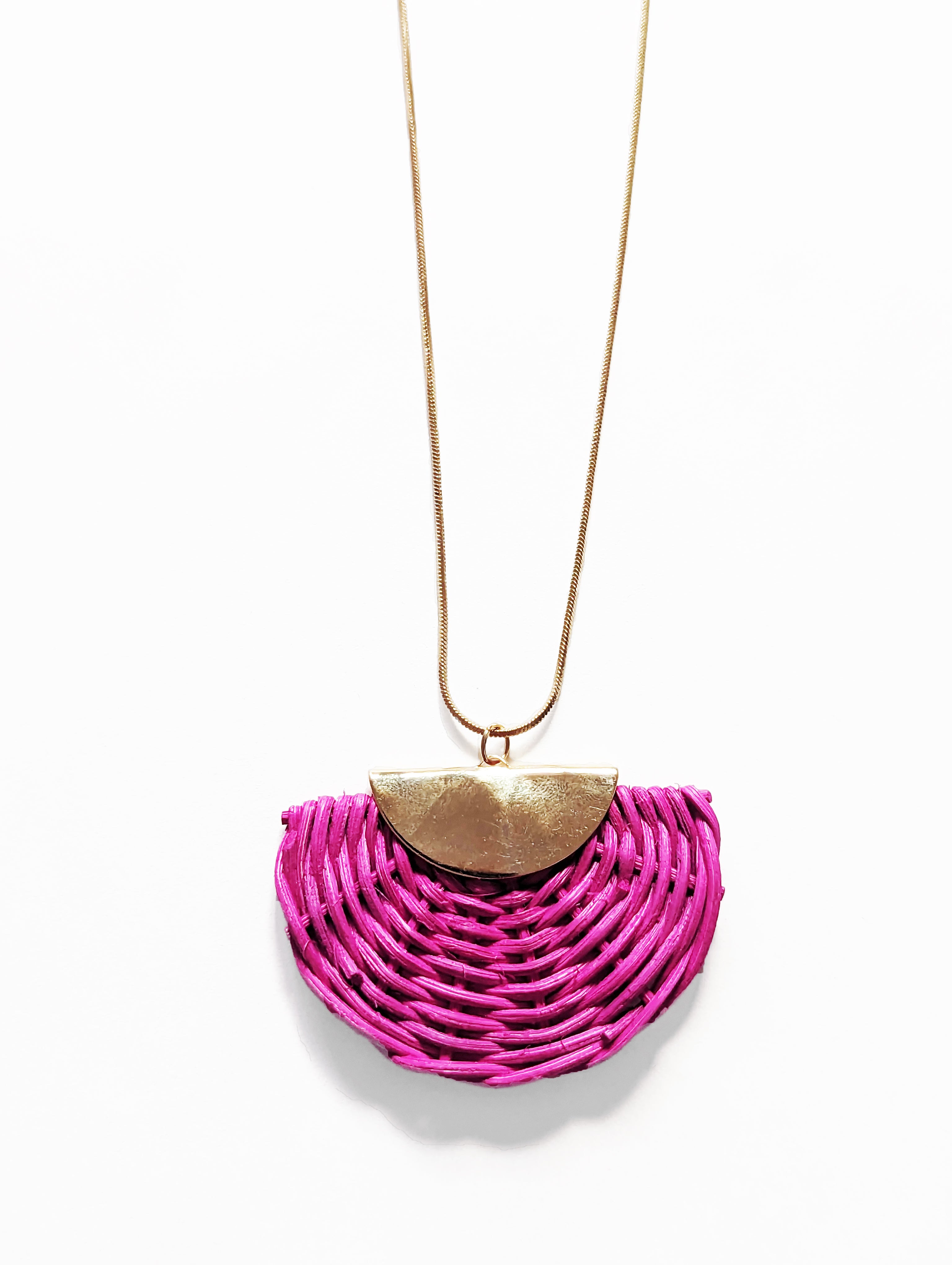 Collar Daniela de mimbre grande