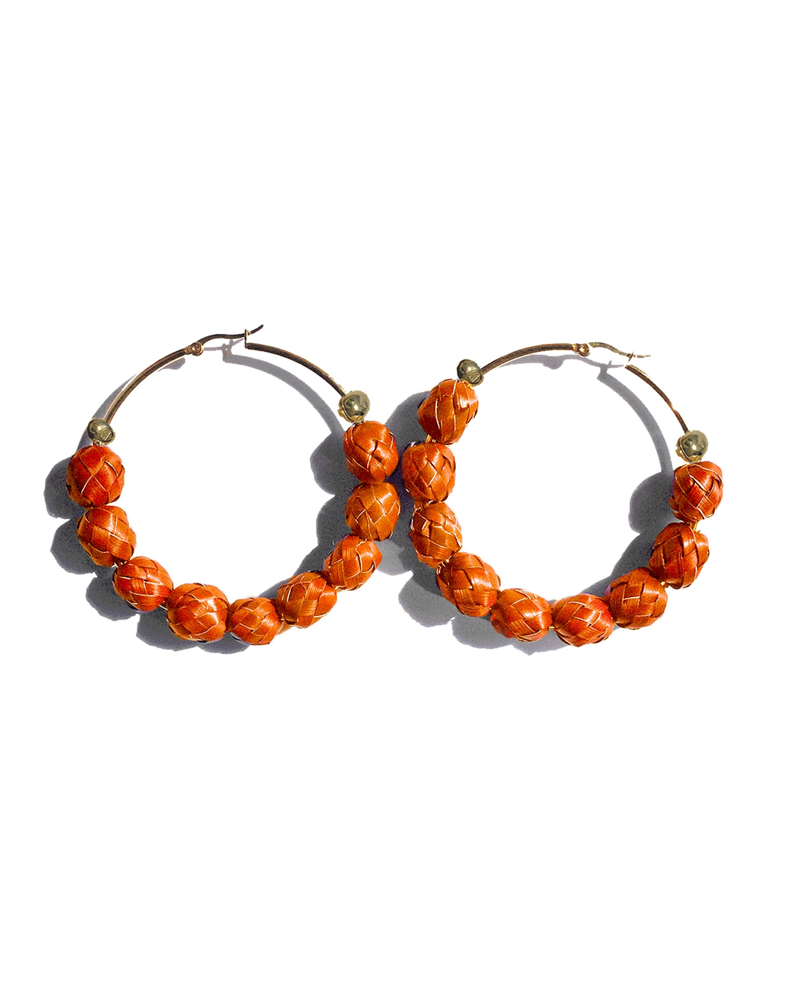Lupita Large Palm Hoop earrings