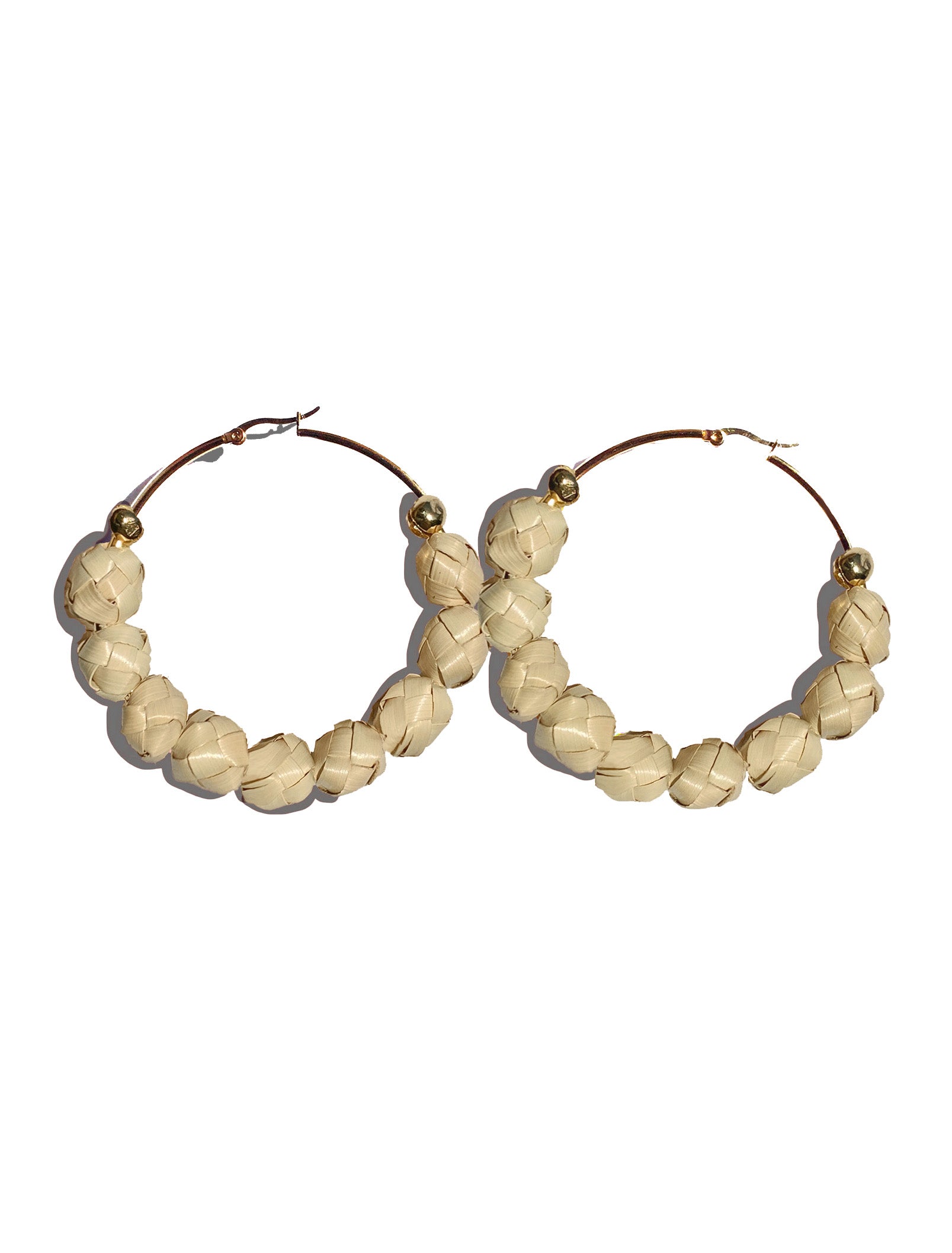 Lupita Large Palm Hoop earrings