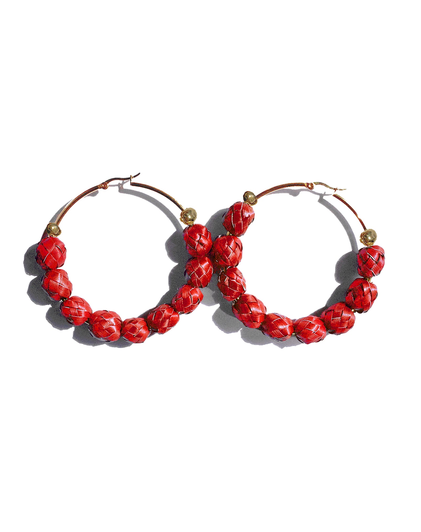 Lupita Large Palm Hoop earrings