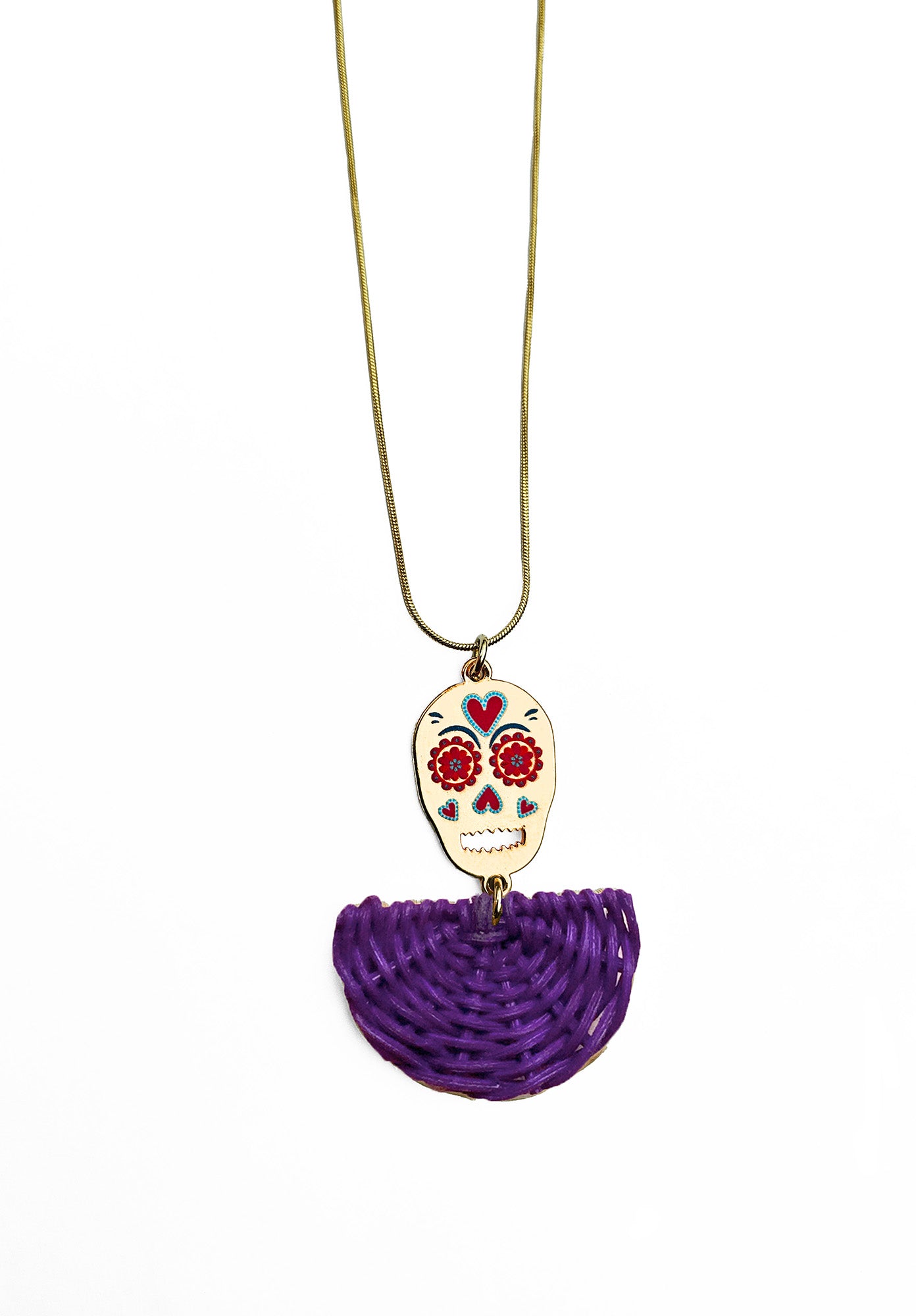 Collar Calavera Colorida