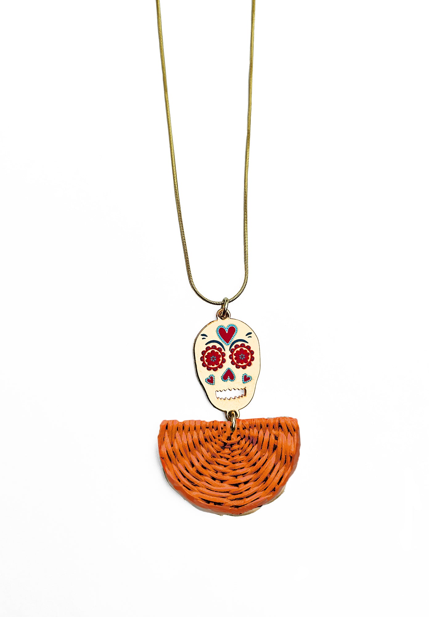 Collar Calavera Colorida