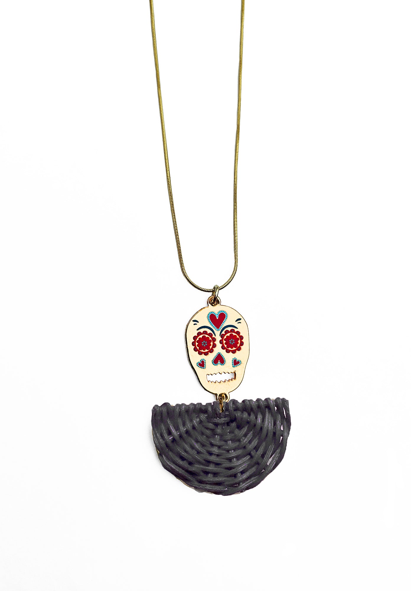Collar Calavera Colorida