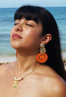 Sarai wicker earrings