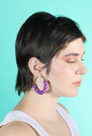 Lupita Large Palm Hoop earrings