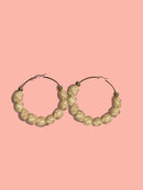 Lupita Large Palm Hoop earrings