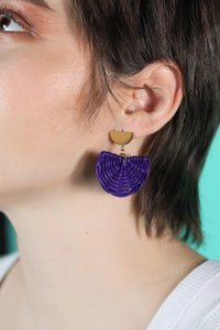 Pam wicker earrings