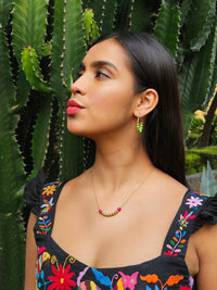 Arracadas Lupita Chicas + Collar Estela