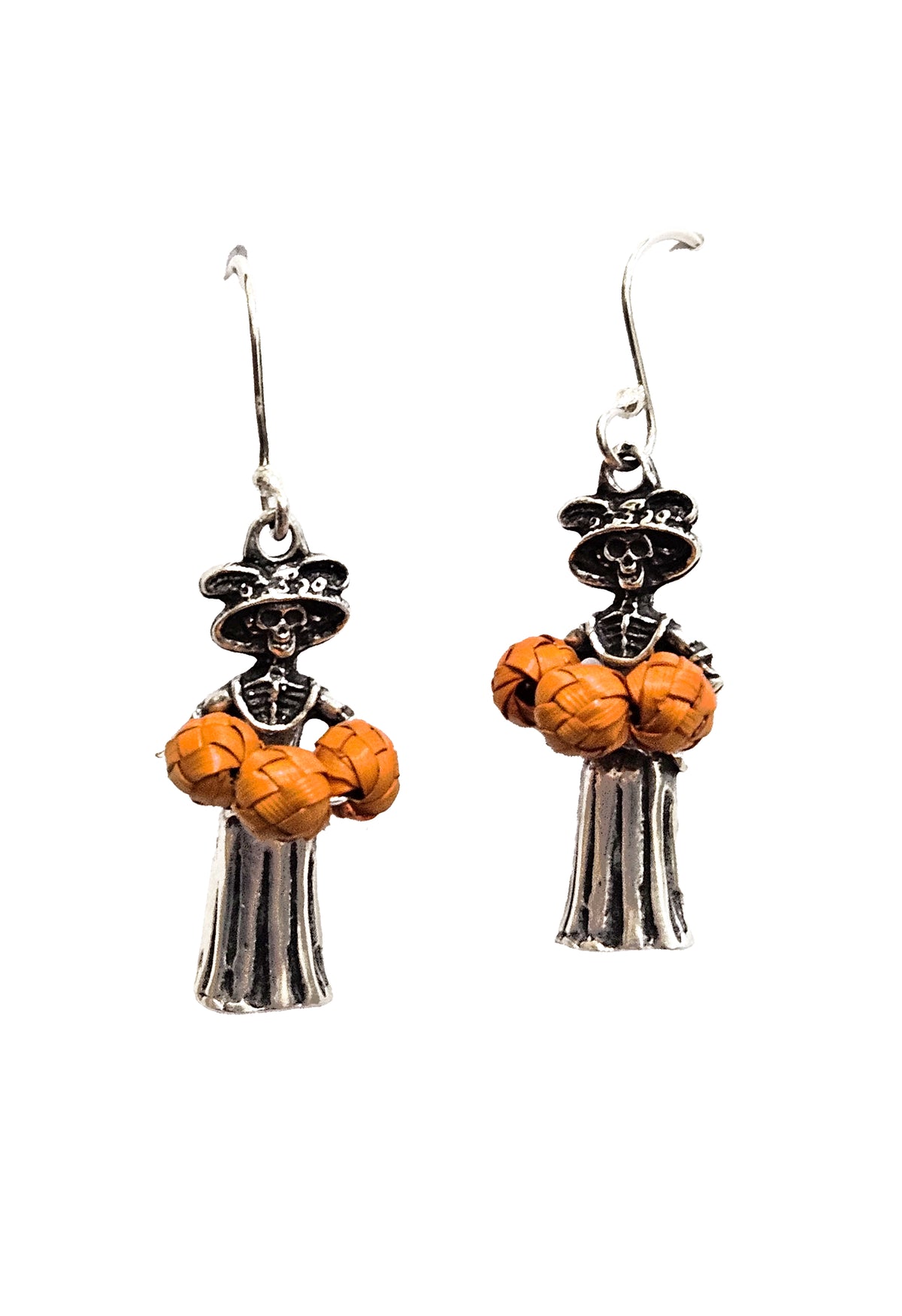 Aretes Esqueletos Plata