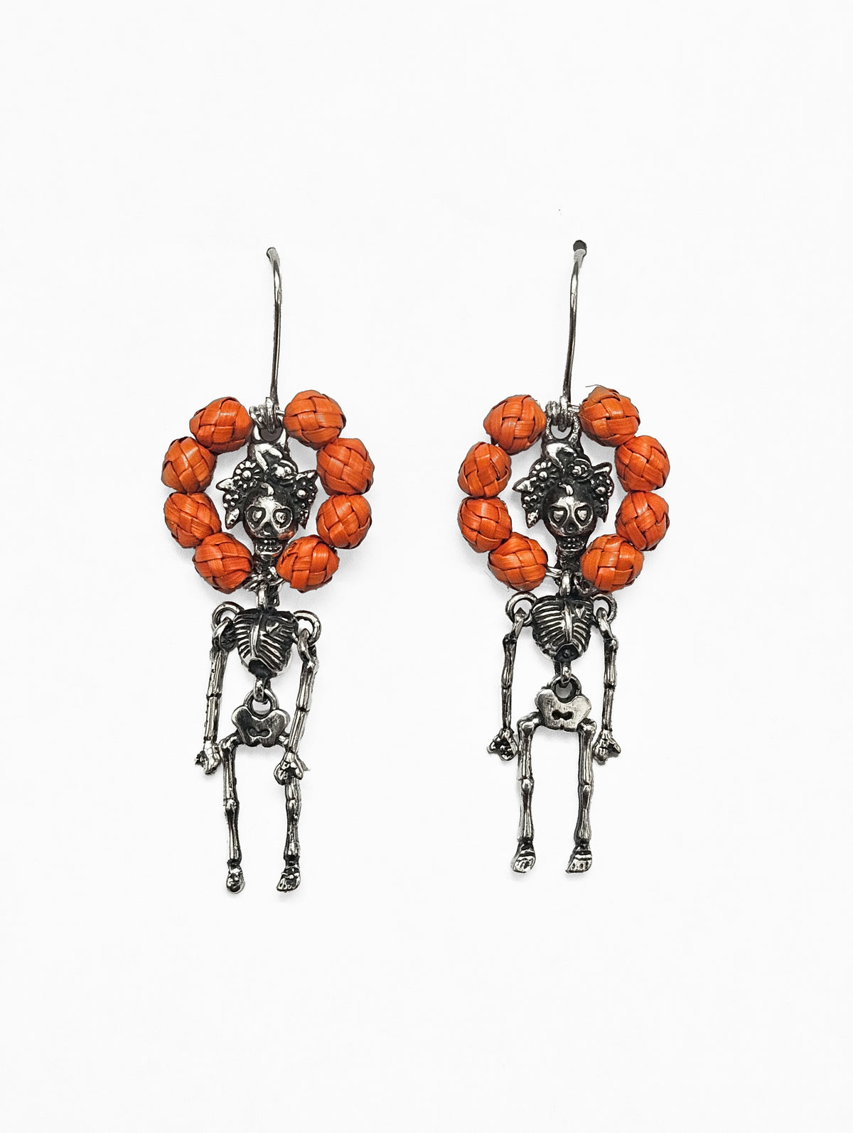 Aretes Esqueletos Plata