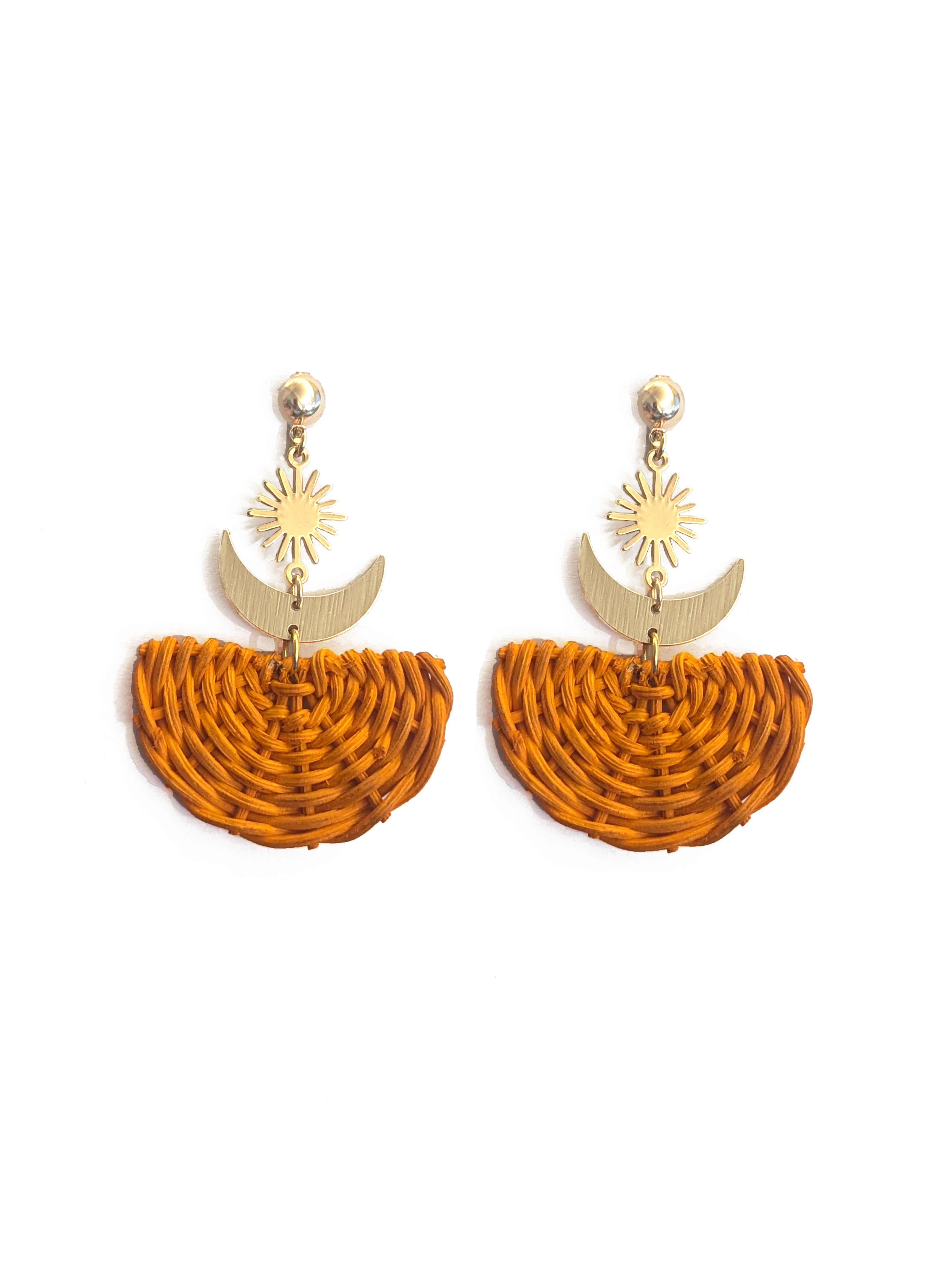 Pam wicker earrings