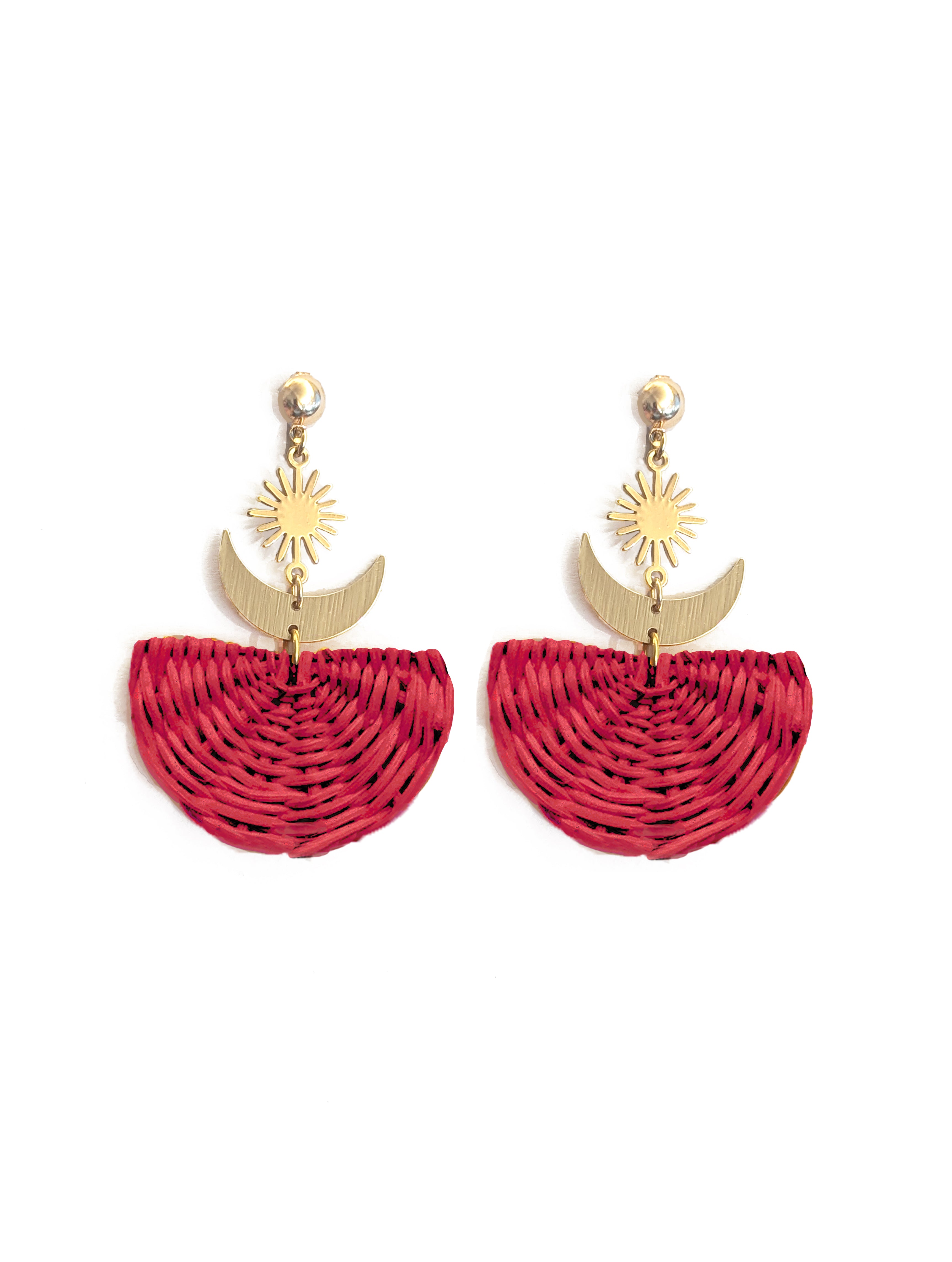 Pam wicker earrings
