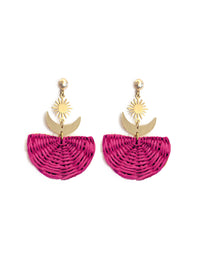 Pam wicker earrings