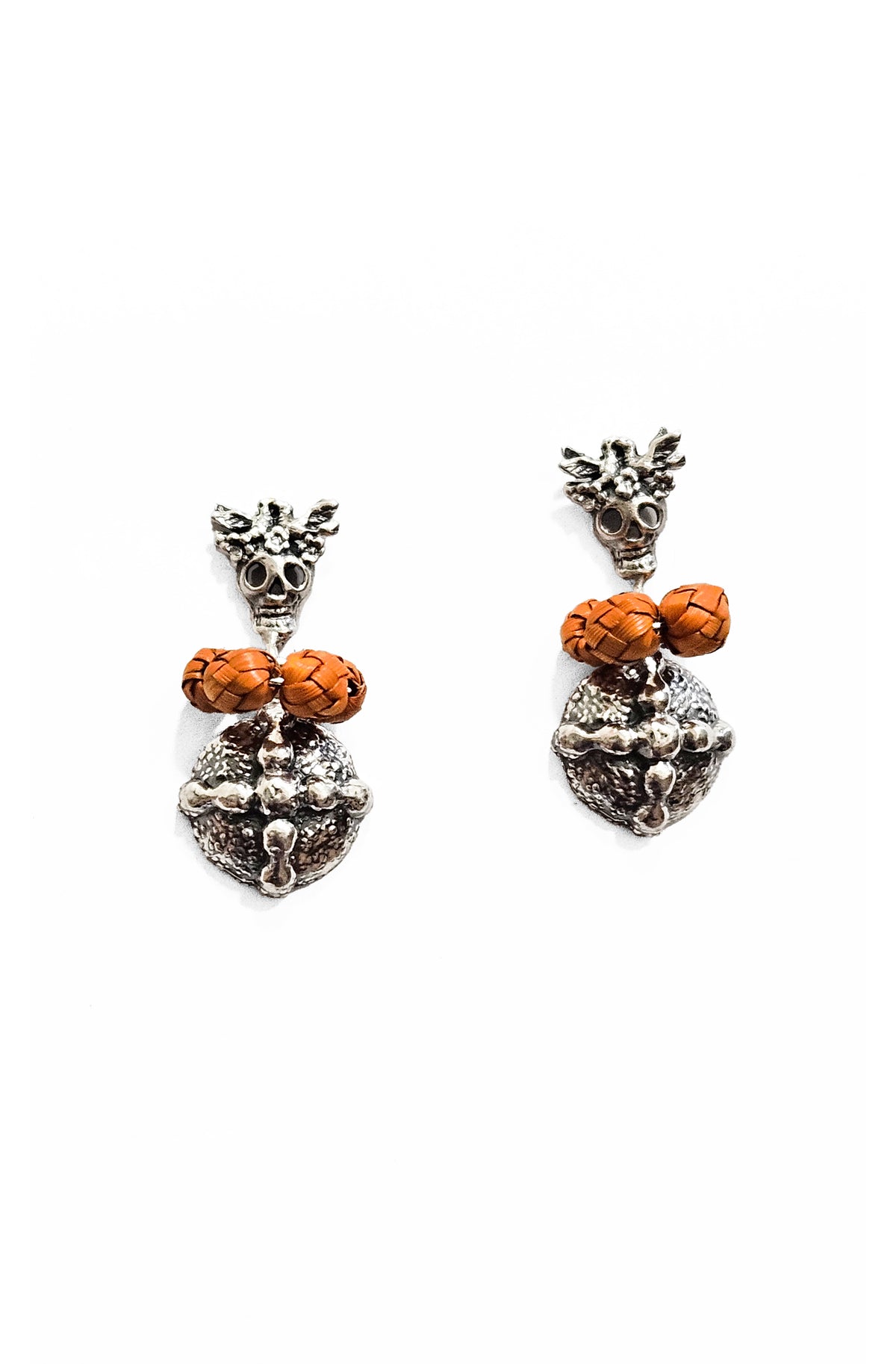 Aretes Esqueletos Plata