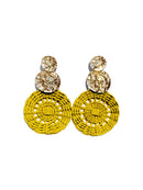 Sarai wicker earrings