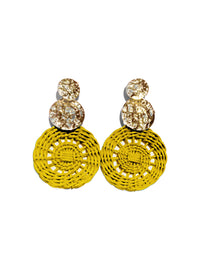 Sarai wicker earrings