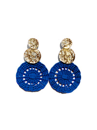 Sarai wicker earrings