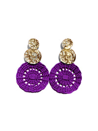 Sarai wicker earrings