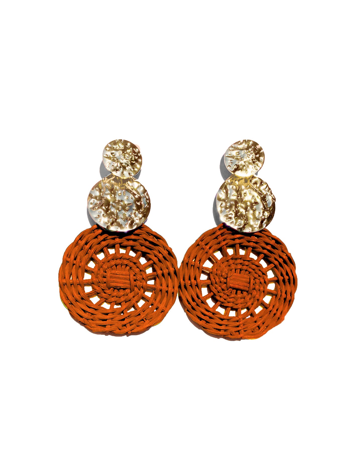 Sarai wicker earrings