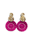 Sarai wicker earrings