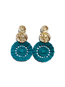 Sarai wicker earrings