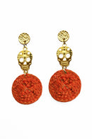 Aretes Calavera redondos