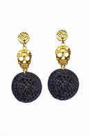 Aretes Calavera redondos