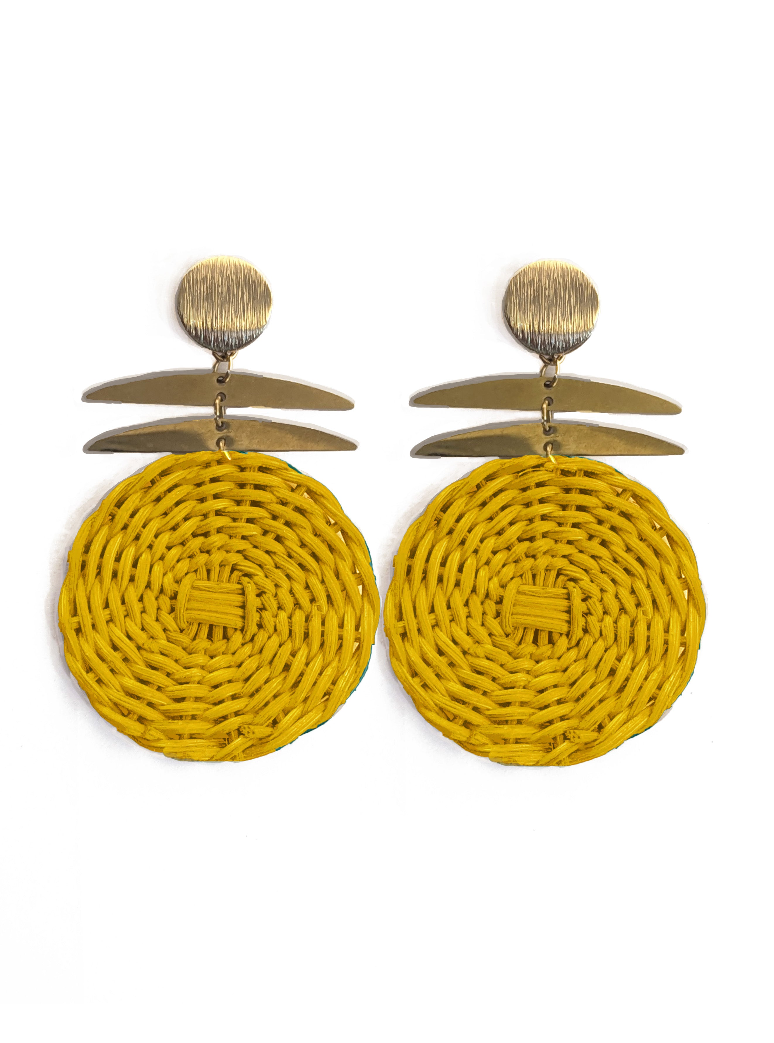 July wicker earrings