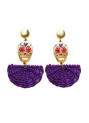 Aretes Calavera colorida