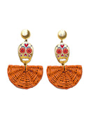 Aretes Calavera colorida