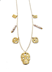 Collar Calaveras y tejidos