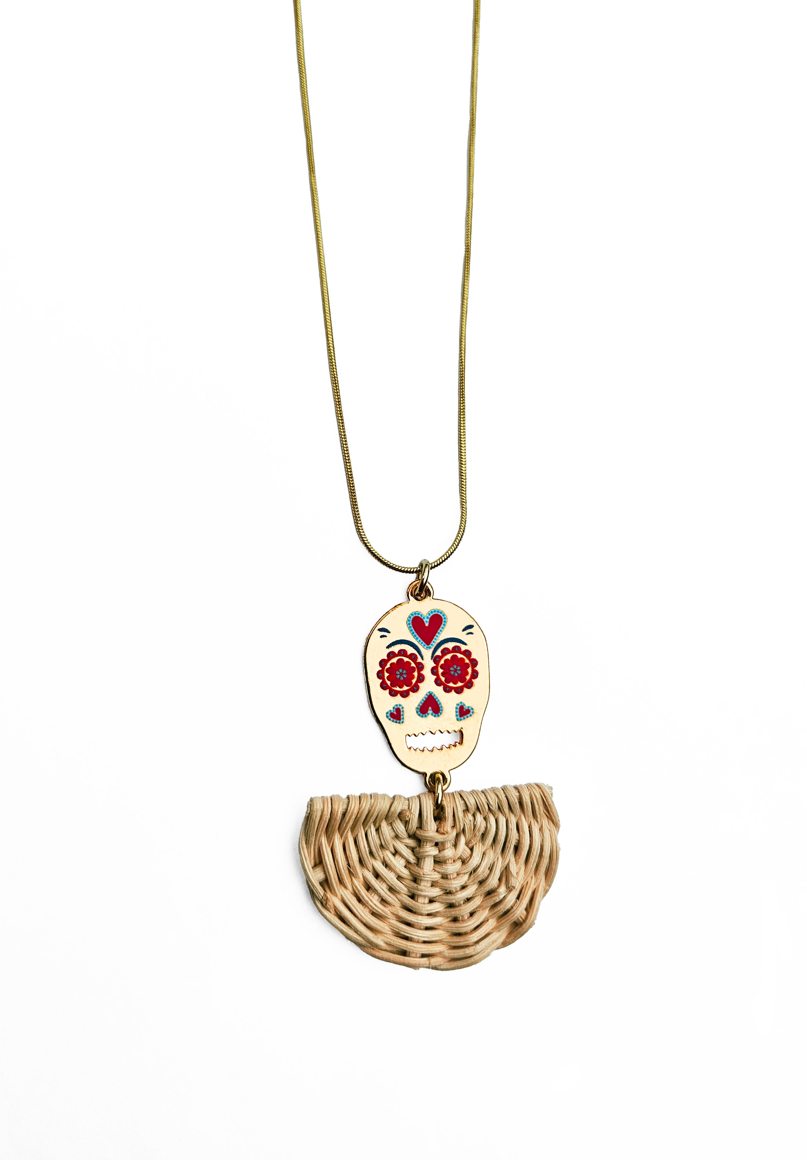 Collar Calavera Colorida