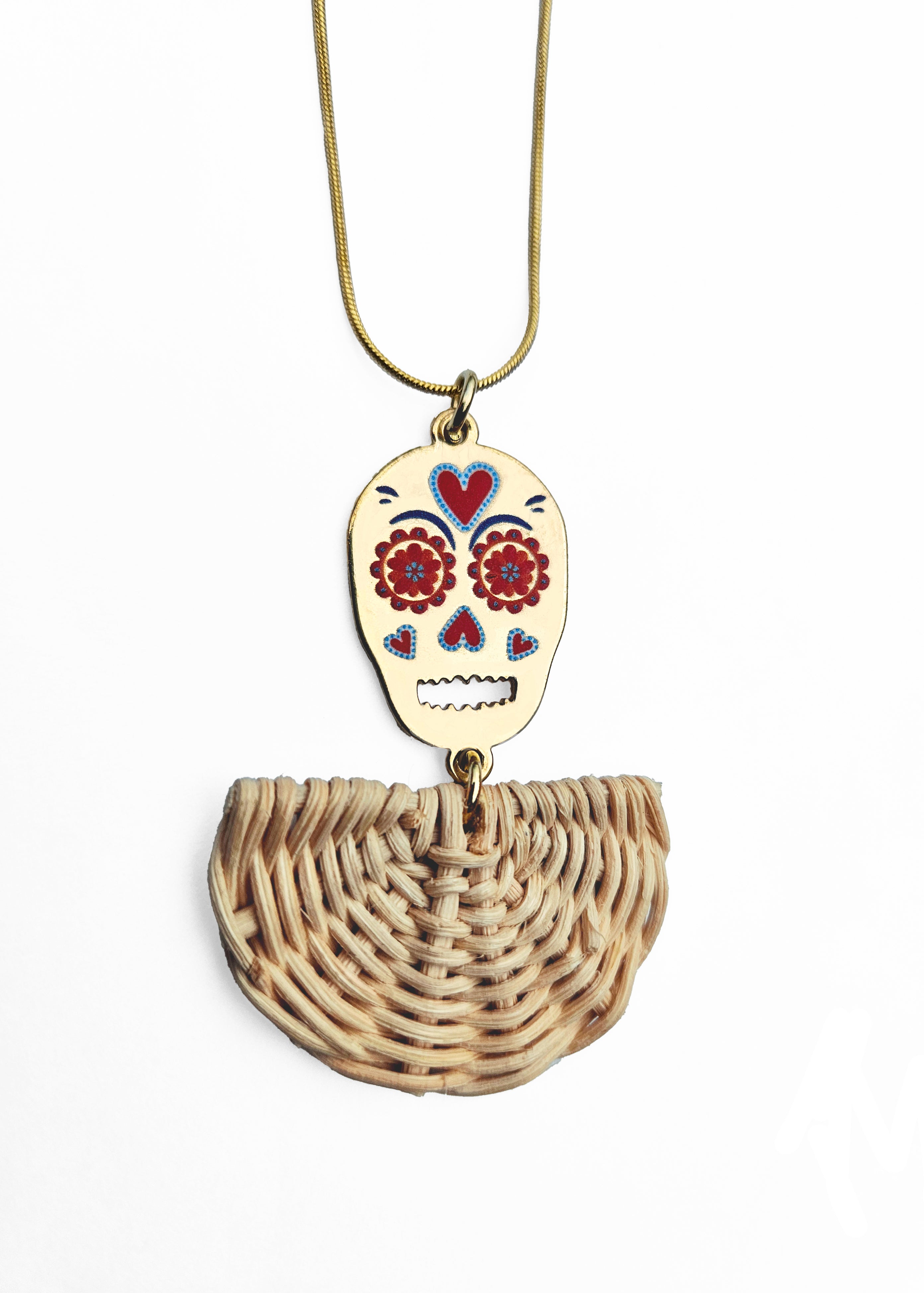 Collar Calavera Colorida