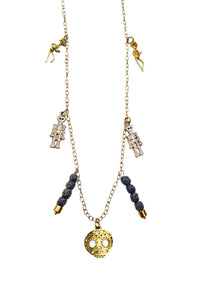 Collar Calaveras y tejidos