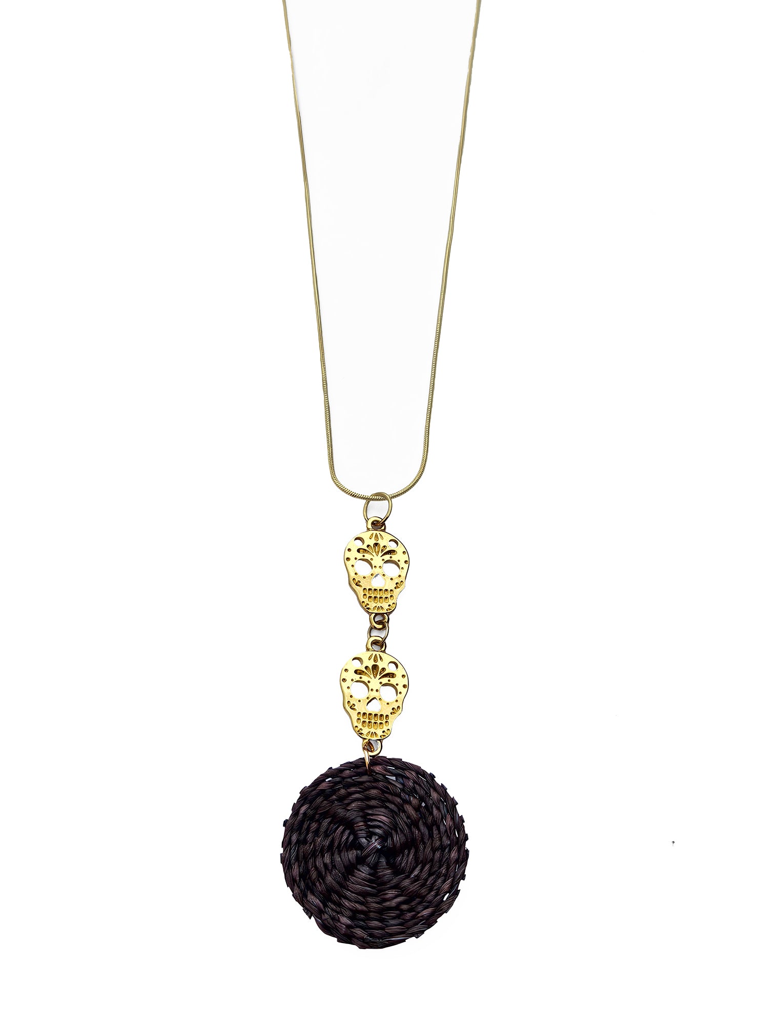 Collar Calaveras Verticales
