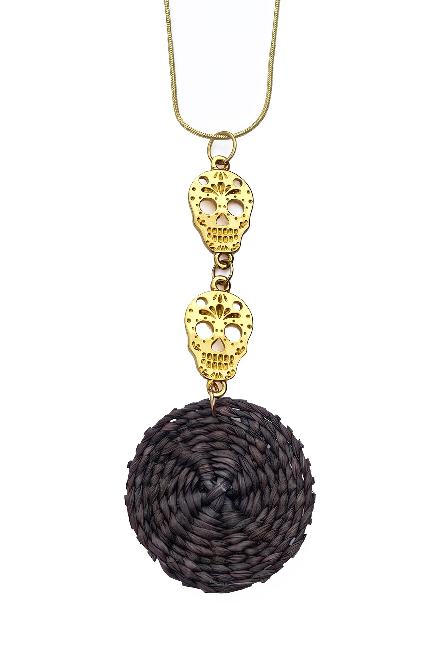 Collar Calaveras Verticales