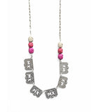 Collar Papel Picado Plata Completo