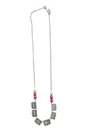 Collar Papel Picado Plata Completo