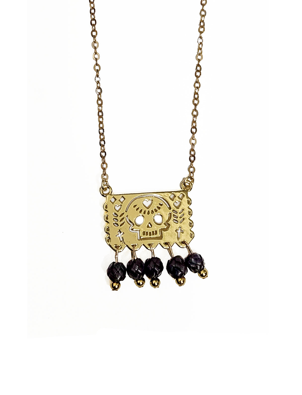 Collar Papel Picado oro