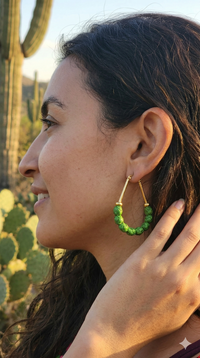 Lupita Small Palm Hoop Earrings