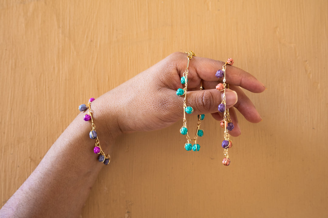 Arracadas Lupita + Pulsera Claudia