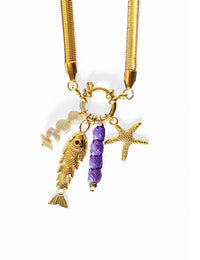 Collar Pez Dorado mediano