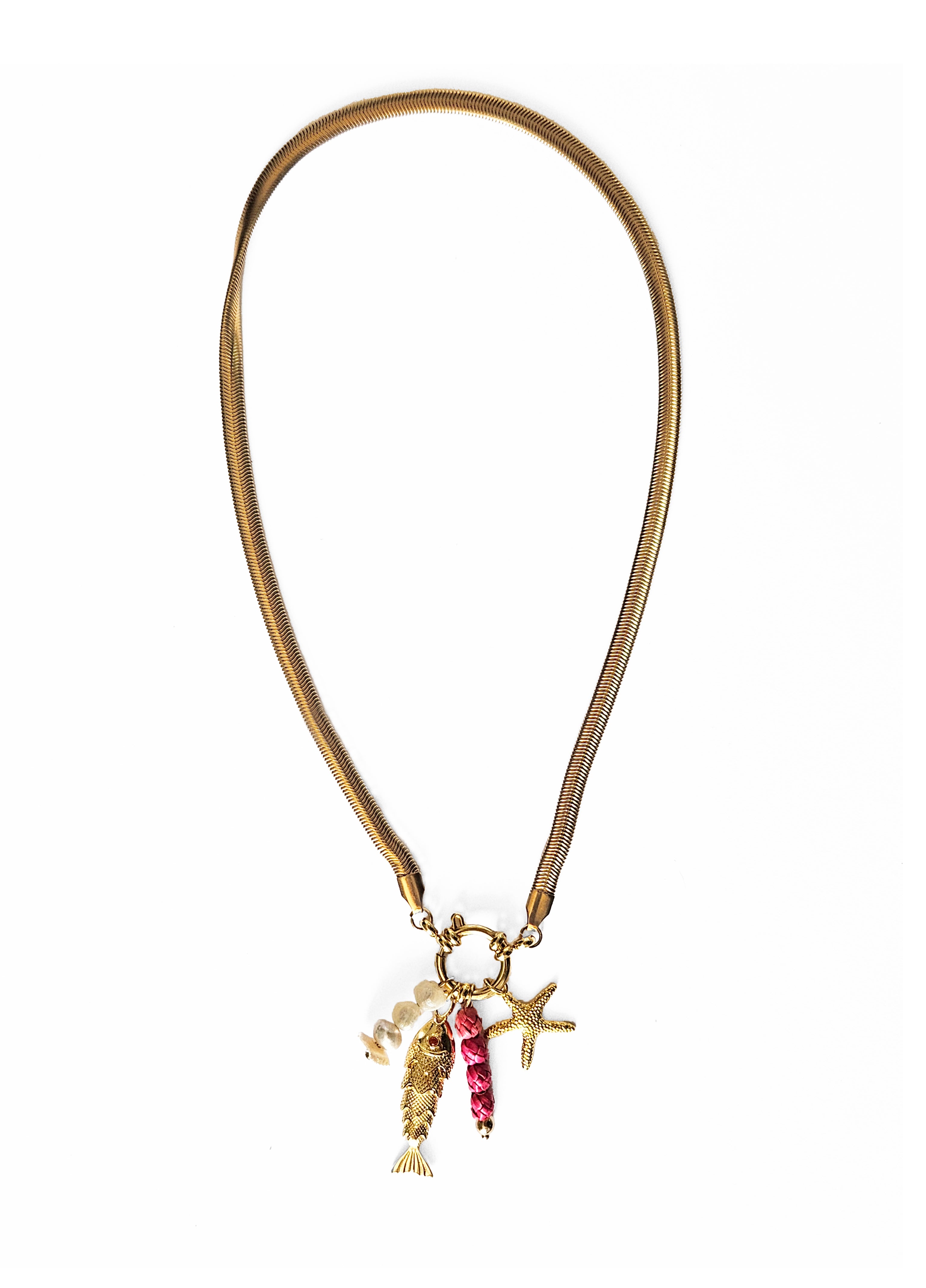 Collar Pez Dorado mediano