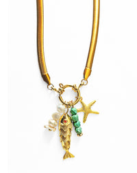 Collar Pez Dorado mediano