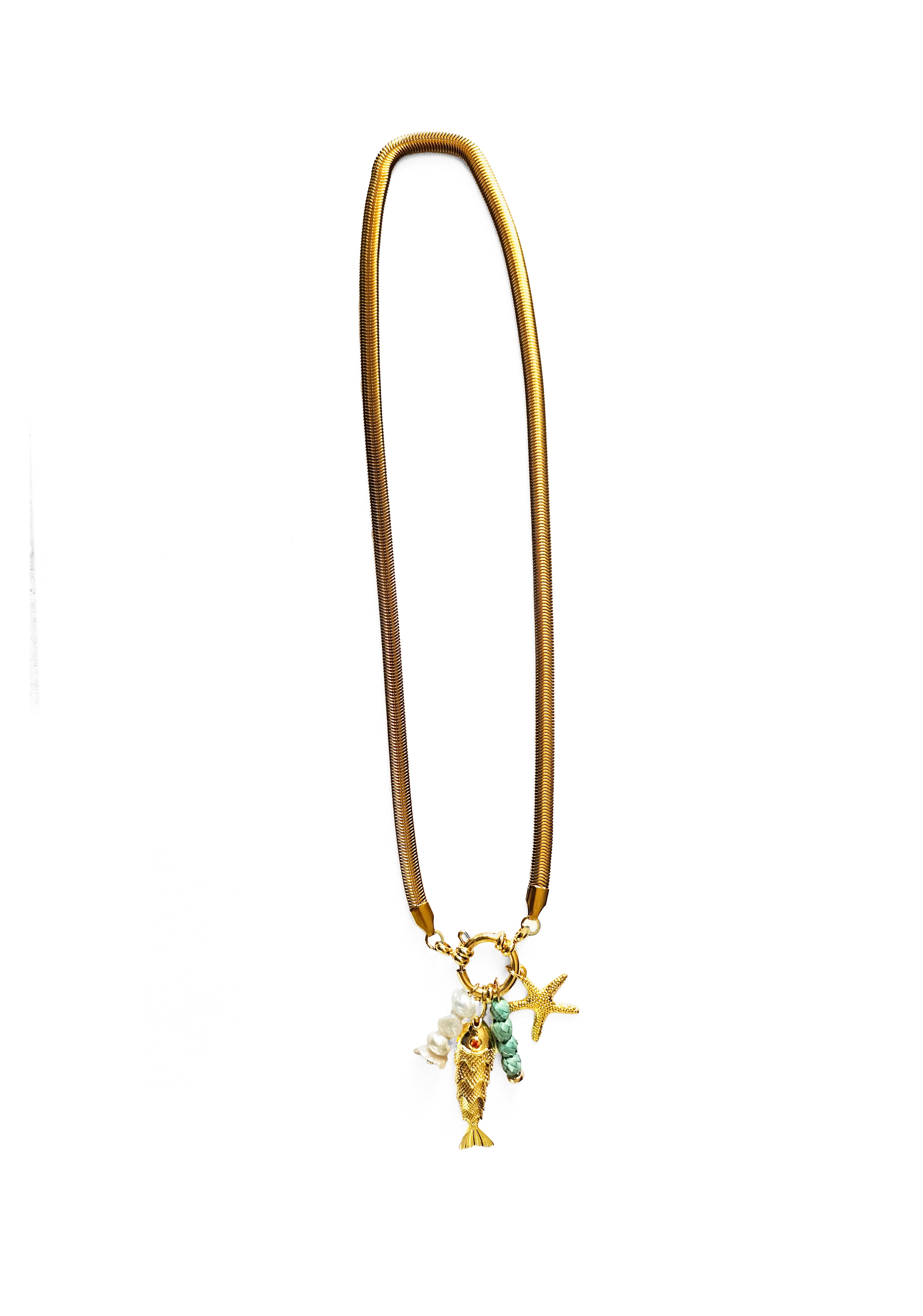 Collar Pez Dorado mediano