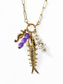 Collar Pez Dorado Grande