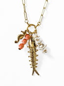 Collar Pez Dorado Grande