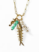 Collar Pez Dorado Grande