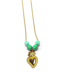 Sacred Heart Palm Necklace